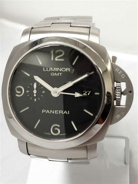 Panerai Steel Luminor 1950 GMT Watch PAM00329.